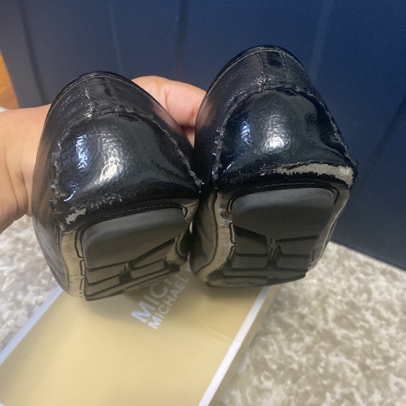 Michael Kors Fulton Moc Black Leather Womens Ballet Flats size 8 1/2 - Picture 3 of 4